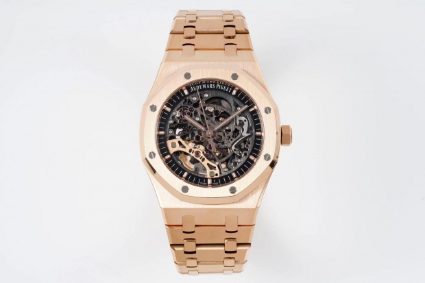 Royal Oak 41mm Openworked 15407 RG APSF 1:1 Best Edition on RG Bracelet A3132