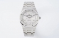 Royal Oak 41mm 15400 SS APSF 1:1 Best Edition White Textured Dial on SS Bracelet A3120 Super Clone