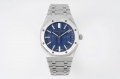 Royal Oak 41mm 15510 "50th Anniversary" SS APSF 1:1 Best Edition Blue Dial on SS Bracelet SA4302 Super Clone