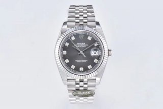 DateJust 36mm 126234 Clean 1:1 Best Edition 904L Steel Black Diamond Dial on Jubilee Bracelet VR3235