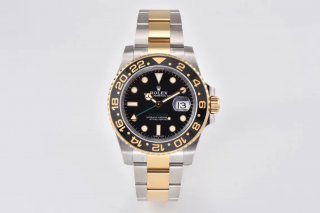 GMT-Master II 116713 LN SS/YG Black Ceramic 904L Steel Clean Factory Best Edition VR3186 CHS