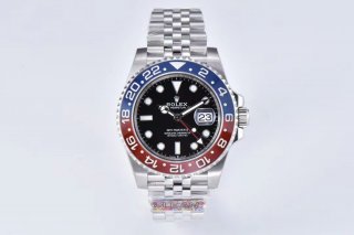 GMT-Master II 126710 BLRO Red/Blue Ceramic 904L Steel Clean Factory Best Edition on Jubilee Bracelet DD3285 CHS