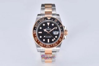 GMT-Master II 126711 CHNR Black/Brown Ceramic Clean Factory Best Edition on SS/RG Bracelet DD3285 CHS