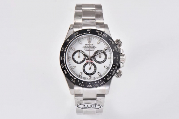 Daytona 116500 Clean Factory 1:1 Best Edition 904L SS Case and Bracelet White Dial SA4130