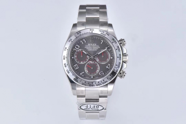 Daytona 116509 Clean Factory 1:1 Best Edition 904L SS Case Gray Dial on SS Oyster Bracelet A4130