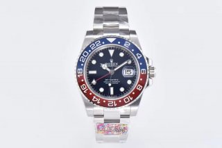 GMT Master II 126719 BLRO Red/Blue Ceramic 904L SS Clean Factory 1:1 Best Edition Blue Dial on Oyster Bracelet VR3186 CHS