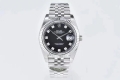 DateJust 41 126334 Clean 1:1 Best Edition 904L Steel Black Diamond Dial on Jubilee Bracelet VR3235