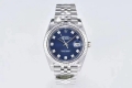 DateJust 41 126334 Clean 1:1 Best Edition 904L Steel Blue Diamond Dial on Jubilee Bracelet VR3235