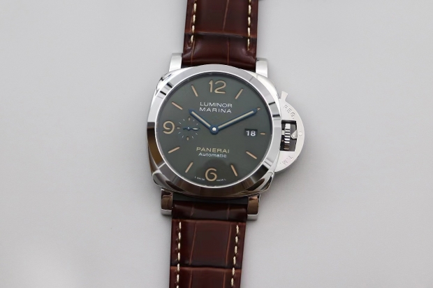 PAM1116 SS VSF 1:1 Best Edition Dark Green Dial on Brown Leather Strap P9010