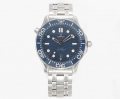 Seamaster Diver 300M VSF 1:1 Best Edition Blue Ceramic Blue Dial on SS Bracelet A8800 V2 (Black Balance Wheel)