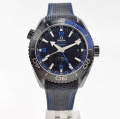 Planet Ocean 45.5mm Deep Black blue Real Ceramic VSF 1:1 Best Edition on Black Nylon Strap A8906 Super Clone