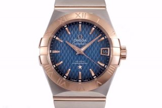 Constellation 38mm SS/RG VSF 1:1 Best Edition Blue Textured Dial on SS/RG Bracelet A8500 Super Clone