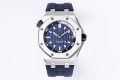 Royal Oak Offshore Diver 15720 ZF 1:1 Best Edition Blue Dial on Blue Rubber Strap A4308