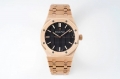 Royal Oak 41mm 15500 RG ZF 1:1 Best Edition Black Textured Dial on RG Bracelet A4302