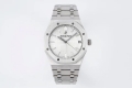 Royal Oak 41mm 15500 SS ZF 1:1 Best Edition White Textured Dial on SS Bracelet A4302 Super Clone