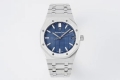 Royal Oak 41mm 15500 SS ZF 1:1 Best Edition Blue Textured Dial on SS Bracelet A4302 Super Clone