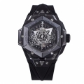 Big Bang Sang Bleu II Black Ceramic ZF Best Edition on Black Rubber Strap A1240