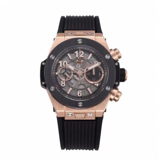 Hublot Big Bang Unico RG Ceramic ZF 1:1 Best Edition Skeleton Dial on Black Rubber Strap A1280