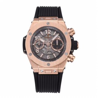 Hublot Big Bang Unico RG ZF 1:1 Best Edition Skeleton Dial on Black Rubber Strap A1280