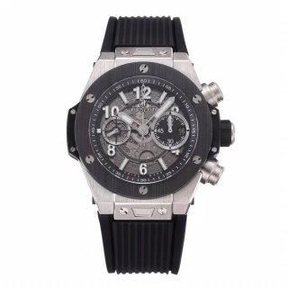 Hublot Big Bang Unico Titanium Ceramic ZF 1:1 Best Edition Skeleton Dial on Black Rubber Strap A1280