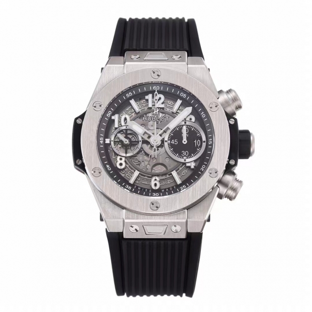 Hublot Big Bang Unico Titanium ZF 1:1 Best Edition Skeleton Dial on Black Rubber Strap A1280