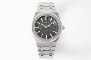 Royal Oak 41mm 15510 SS ZF 1:1 Best Edition Gray Textured Dial on SS Bracelet A4302